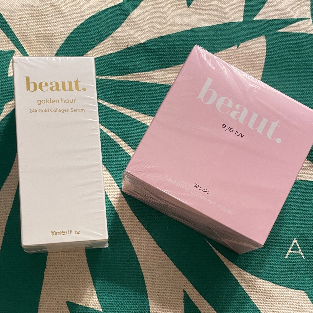 Beaut 💗💗👑24k Gold Collagen Serum and Eye Luv Mask Set— 💗💗💗👑